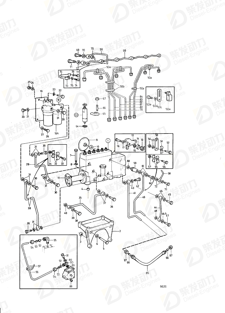 VOLVO Injection pump 862182 Drawing